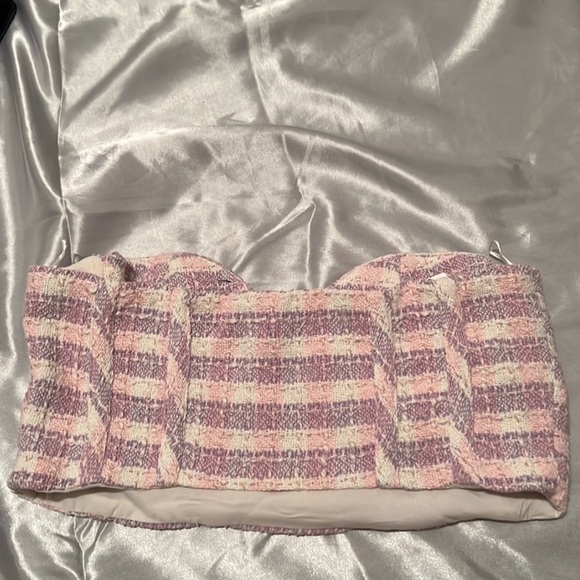 ZARA tweed purple tube top - Picture 5 of 5